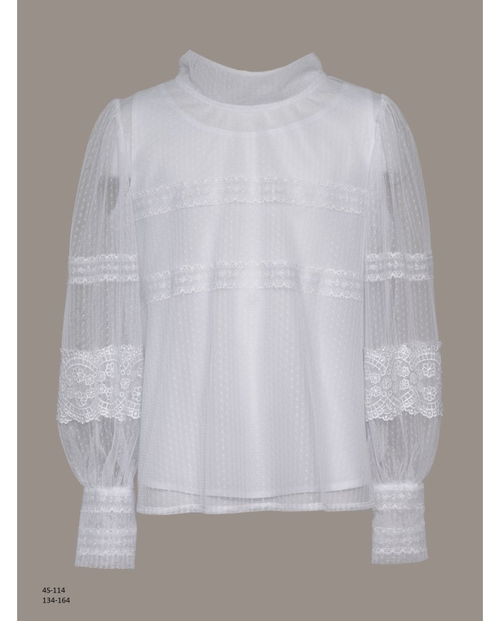 Bernumode | SLY: White lace blouse with a top €38.43 