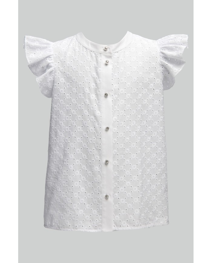 Bernumode | SLY: Белая блузка из вышитого хлопка 28,02 € 
