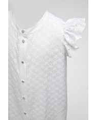 Bernumode | SLY: White blouse made of embroidered cotton €28.02 