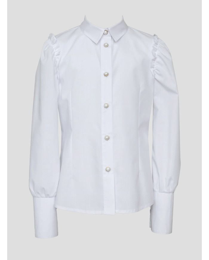 Bernumode | SLY: White shirt with decorative buttons on the cuffs €30.50 