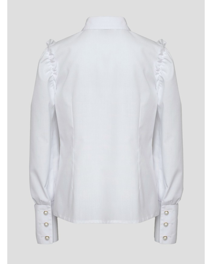 Bernumode | SLY: White shirt with decorative buttons on the cuffs €30.50 