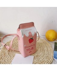 Bernumode | Trendy crossbody bag in the shape of a milk carton with an adjustable strap and a zipper €14.46  Bernumode | Trendy crossbody bag in the shape of a milk carton with an adjustable strap and a zipper €14.46