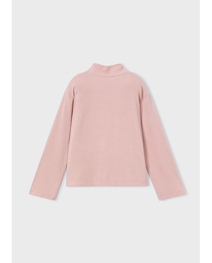 Bernumode | Mayoral: Viscose basic turtleneck €16.45 Long-sleeve t-shirt for girls. Semi-turtleneck. Flowing fabric for maximum comfort every day. Decorative elements: studs, screen printing (print).
