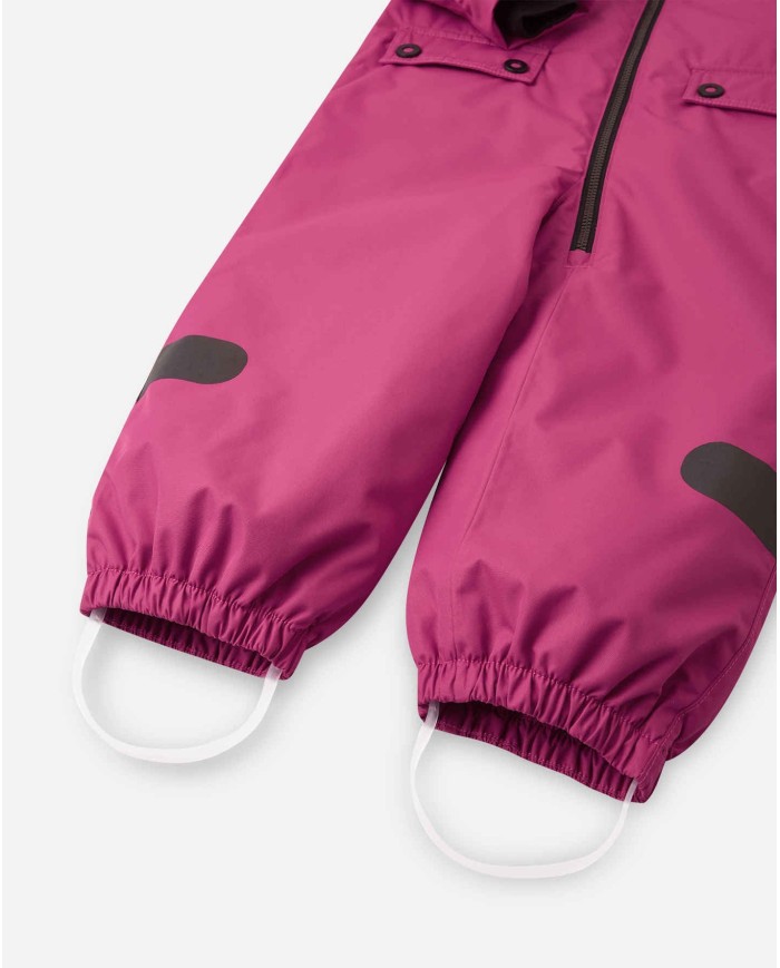Bernumode | Reima: Mid-season children's overall, Marte Mid (80g) €70.25 

This lightly insulated retro overall for toddlers is the perfect choice for milder winters. Say moi to our classic toddlers' one-piece that was inspired by the distinctive Reima design style of the 1970s. It was first introduced in 2014 and thanks to its bold features and uncompromising functionality, it immediately became a hit among Nordic parents.
During the years, we've kept the light insulation, the roomy pockets and soft rib cuffs, but added tiny touches of genius here and there to make this one-piece even more functional and even better fitting. Add fresh new colours, and you can understand why parents and kids have loved it for years.







All seams sealed waterproof
Durable material
Water- and windproof, breathable, dirt-repellent material
Smooth polyester lining
Light insulation
Insulated seat
Safe, detachable hood
Soft rib on hood edge and cuffs
Two flap pockets
Waist adjustment inside
Detachable, adjustable and durable silicone foot loops
Elastic leg ends
Reflective details

Normal machine wash at warm (40°C). Do not bleach. Iron low. Do not dry clean. Drying at lower temperature.





