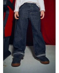 Bernumode | Mayoral: Denim pants for boy €23.55 
Long slim-fit jeans for boys. Fastens with a zipper and button. Adjustable elastic waistband with inner buttons for a better fit. Comfortable denim fabric, perfect for everyday looks. Design with multiple pockets. For safety reasons, small sizes (2–5 years) have a simulated zipper.
By choosing our cotton products, you support the Better Cotton initiative. Better Cotton is produced through a mass balance system and cannot be physically traced to final products. However, cotton producers benefit from the demand for Better Cotton in equivalent volumes.
