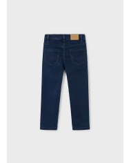 Bernumode | Mayoral: Denim pants for boy €23.55 
Long slim-fit jeans for boys. Fastens with a zipper and button. Adjustable elastic waistband with inner buttons for a better fit. Comfortable denim fabric, perfect for everyday looks. Design with multiple pockets. For safety reasons, small sizes (2–5 years) have a simulated zipper.
By choosing our cotton products, you support the Better Cotton initiative. Better Cotton is produced through a mass balance system and cannot be physically traced to final products. However, cotton producers benefit from the demand for Better Cotton in equivalent volumes.
