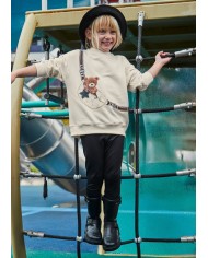 Bernumode | Mayoral: Pullover leggings set for girl €32.64 Girls’ set: sweatshirt and matching leggings.Long-sleeve sweatshirt with a round neckline. Decorative elements: print.Girls’ leggings with an elastic waistband for a comfortable fit.

