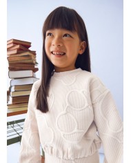 Bernumode | Mayoral: Padded tracksuit for girl €32.64 Two-piece tracksuit for girls: sweatshirt and long pants.Long-sleeve sweatshirt with a round neckline. Snap button closure at the back. Quilted-effect textile exterior.Girls’ pants with an elastic waistband, smooth design.