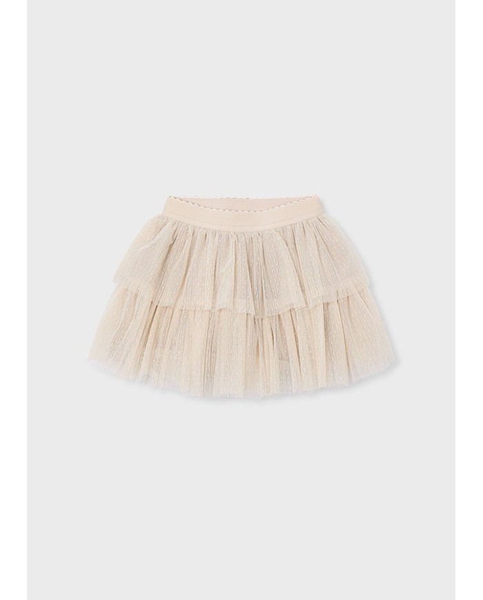 Bernumode | Mayoral: Тюлевая юбка на девочку 21,07 € Юбка для девочек с эластичной талией. Легкая и воздушная ткань из тюля с внутренней подкладкой. Модель украшена воланами, создавая нежный и стильный образ для праздников и повседневной носки.
 Bernumode | Mayoral: Тюлевая юбка на девочку 21,07 € Юбка для девочек с эластичной талией. Легкая и воздушная ткань из тюля с внутренней подкладкой. Модель украшена воланами, создавая нежный и стильный образ для праздников и повседневной носки.