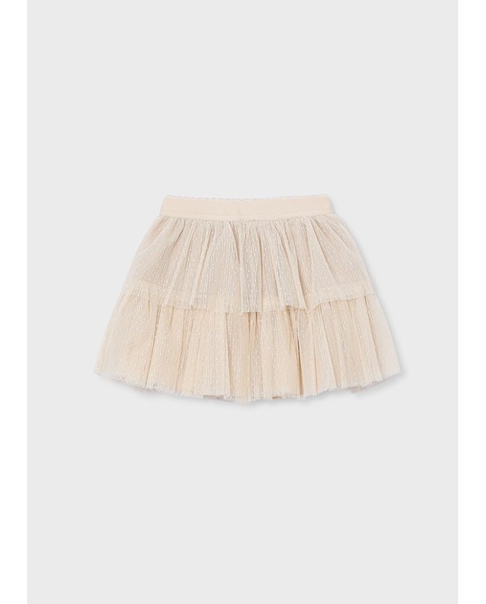 Bernumode | Mayoral: Тюлевая юбка на девочку 21,07 € Юбка для девочек с эластичной талией. Легкая и воздушная ткань из тюля с внутренней подкладкой. Модель украшена воланами, создавая нежный и стильный образ для праздников и повседневной носки.
 Bernumode | Mayoral: Тюлевая юбка на девочку 21,07 € Юбка для девочек с эластичной талией. Легкая и воздушная ткань из тюля с внутренней подкладкой. Модель украшена воланами, создавая нежный и стильный образ для праздников и повседневной носки.