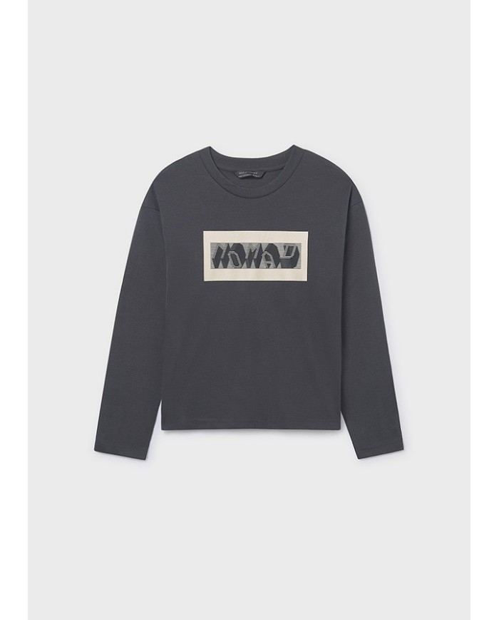 Bernumode | Mayoral: L/s t-shirt €16.45 Long-sleeve T-shirt for boys with a round neckline. Decorative element: high-density embossed print, adding a stylish and modern look. Perfect for everyday wear and creating vibrant outfits.