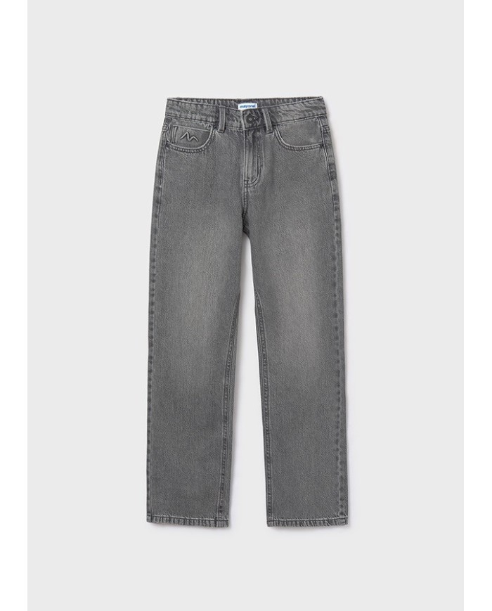 Bernumode | Mayoral: Relax long denim pants for girl €27.19 Girl's pants with adjustable elastic waistband and buttons for a perfect fit. Comfortable denim fabric, versatile for daily outfits. Design with multiple pockets.
