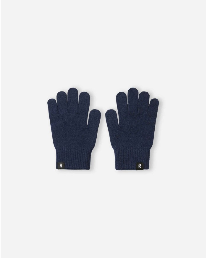 Bernumode | Reima: Children's merino wool gloves, Sormin €10.66 These kids' knit gloves are made from a soft and warm wool-mix knit.
The junior knit gloves Sormin are not just gloves, they're a cozy comfort for your child's hands. Crafted from a soft and warm wool-rich knit, these gloves offer an unrivaled warmth that your little one will love. The elastic material ensures a snug fit, yet provides freedom of movement, making the gloves perfect for all their outdoor adventures. As these gloves do not have a lining, they're easy to dress. They also work perfectly as an extra warmer under waterproof mittens in winter.
Soft and warm wool mix knitю. No lining.
Wash with similar colours. Use wool detergent. Reshape to dry. Shrinkage 5%. Do not bleach. Do not bleach. Do not dry clean. Do not tumble dry.
Size of mittens:
1/2 - 6-24 M
3/4 - 2-6 y.o.
5/6 - 6-10 y.o.
7/8 - 10-14 y.o.