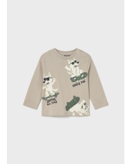 Bernumode | Mayoral: L/s t-shirt for boy €13.64 Long-sleeved T-shirt for baby. Features a classic round neckline for a comfortable fit. Snap buttons on the shoulder make dressing easier. Decorated with a stylish print (screen printing).