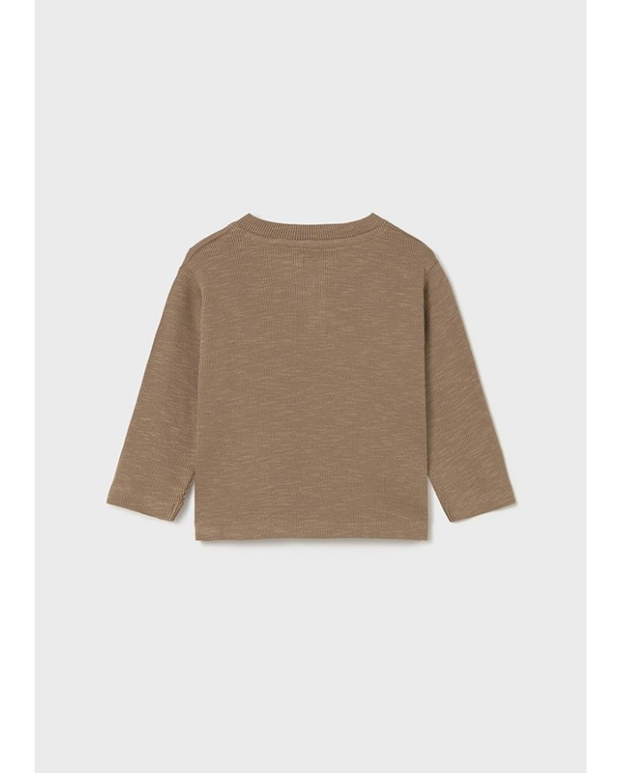 Bernumode | Mayoral: L/s t-shirt €13.64 Long-sleeved T-shirt for baby. Features a classic round neckline for a comfortable fit. Front snap-button closure and a functional pocket make it practical and easy to dress.