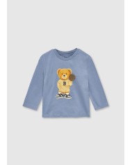 Bernumode | Mayoral: L/s t-shirt €11.98 Long-sleeved T-shirt for baby. Features a classic round neckline for a comfortable fit. Snap buttons on the shoulder make dressing easier. Decorated with rubber appliques and stylish print (screen printing).
