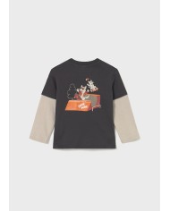 Bernumode | Mayoral: Футболка с длинным рукавом на мальчика 13,64 € Футболка с длинными рукавами для малыша. Классический круглый вырез горловины обеспечивает комфортную посадку. Украшена милыми рисунками спереди и сзади изделия.
 Bernumode | Mayoral: Футболка с длинным рукавом на мальчика 13,64 € Футболка с длинными рукавами для малыша. Классический круглый вырез горловины обеспечивает комфортную посадку. Украшена милыми рисунками спереди и сзади изделия.