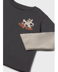 Bernumode | Mayoral: L/s t-shirt €13.64 Long-sleeved T-shirt for baby. Features a classic round neckline for a comfortable fit. Decorated with charming illustrations on the front and back.