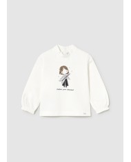 Bernumode | Mayoral: Джемпер на девочку с воротником стойкой 14,46 € Милая футболка с длинными рукавами для малыша. Модель выполнена из мягкого эластичного хлопка, что обеспечивает комфорт и свободу движений. Манжеты на резинке аккуратно фиксируют рукава, а воротник-стойка придаёт изделию изысканный вид. На спинке расположена удобная застёжка на кнопки для лёгкого переодевания. Украшена стильным принтом.
