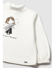 Bernumode | Mayoral: Graphic mockneck €14.46 Charming long-sleeved T-shirt for baby. Crafted from soft, stretchy cotton fabric for maximum comfort and freedom of movement. Features elasticated cuffs for a snug fit and a chic mock-neck design. Snap-button closure at the back makes dressing easy. Decorated with a stylish print.