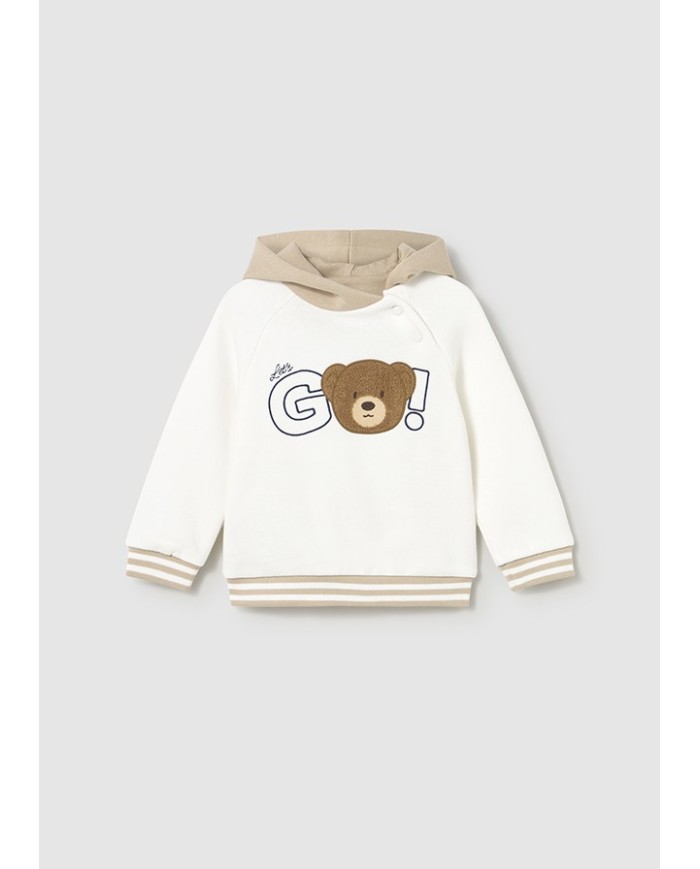 Bernumode | Mayoral: Худи на мальчика 21,07 € Толстовка с длинным рукавом для малышей. Капюшон. Кнопки на плече для удобства при переодевании. Декоративные элементы: принт (сериграфия).
