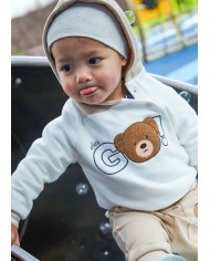 Bernumode | Mayoral: Hooded pullover for boy €21.07 Long-sleeved sweatshirt for baby. Hooded neckline. Snap buttons on the shoulder for easy dressing. Decorative details: print (screen printing).