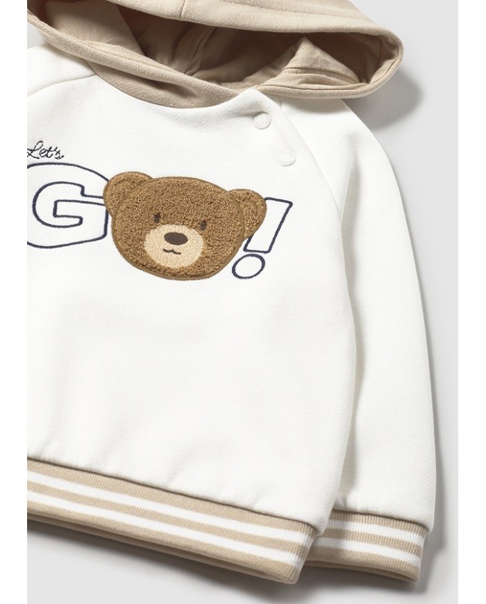 Bernumode | Mayoral: Hooded pullover for boy €21.07 Long-sleeved sweatshirt for baby. Hooded neckline. Snap buttons on the shoulder for easy dressing. Decorative details: print (screen printing).
