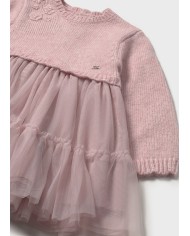 Bernumode | Mayoral: Dress for baby girl €36.28 Contains recycled polyester. Long-sleeved dress for baby girls. Wavy neckline. Simulated design with layered jersey effect. Button fastening at the back for easier dressing. Made of light and airy tulle fabric. Soft polyester inner lining. Decorative details: appliqués.
 Bernumode | Mayoral: Dress for baby girl €36.28 Contains recycled polyester. Long-sleeved dress for baby girls. Wavy neckline. Simulated design with layered jersey effect. Button fastening at the back for easier dressing. Made of light and airy tulle fabric. Soft polyester inner lining. Decorative details: appliqués.