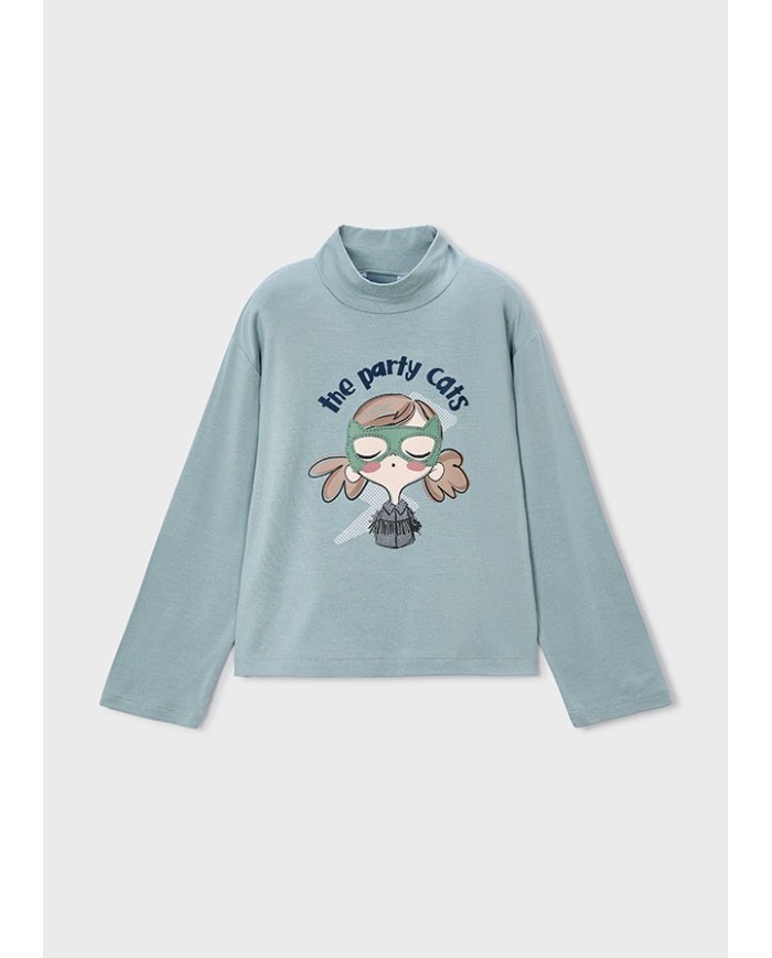 Bernumode | Mayoral: Viscose basic turtleneck €16.45 Long-sleeve t-shirt for girls. Semi-turtleneck. Flowing fabric for maximum comfort every day. Decorative elements: studs, screen printing (print).
 Bernumode | Mayoral: Viscose basic turtleneck €16.45 Long-sleeve t-shirt for girls. Semi-turtleneck. Flowing fabric for maximum comfort every day. Decorative elements: studs, screen printing (print).