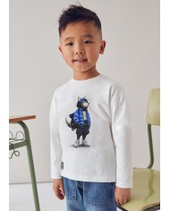 Bernumode | Mayoral: L/s t-shirt for boy €13.64 Boys’ long-sleeve t-shirt with round neckline. Decorative elements: screen print. Features a QR code from the PLAY WITH collection, granting access to an exclusive Mayoral video game.