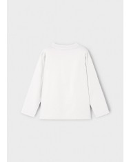 Bernumode | Mayoral: Футболка с длинным рукавом на мальчика 13,64 € Детская футболка с длинным рукавом для мальчиков. Круглый ворот. Элементы декора: сериграфия (print). Имеет QR-код из коллекции PLAY WITH, сканирование которого открывает эксклюзивную игру от Mayoral.
