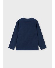 Bernumode | Mayoral: Zēnu T-krekls ar garām piedurknēm 13,64 € Zēnu garroku T-krekls ar apaļu kaklu. Dekoratīvie elementi: reljefa apdruka, sietspiede. Izvēloties Better Cotton produktus, jūs atbalstāt ilgtspējīgas kokvilnas ražošanas iniciatīvas.