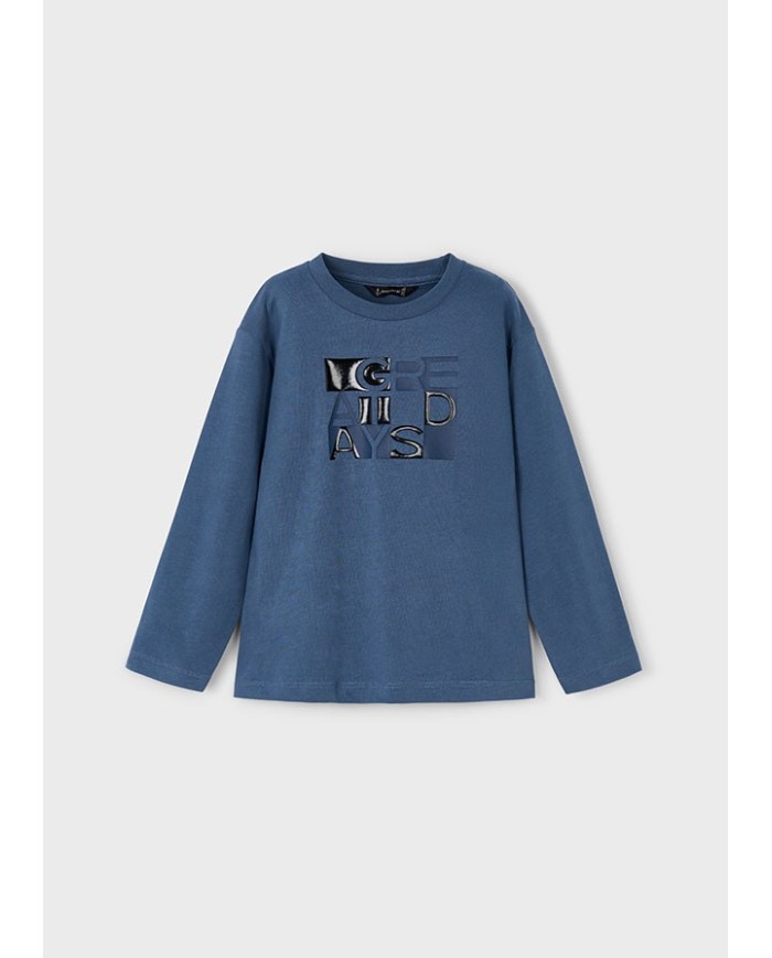 Bernumode | Mayoral: L/s t-shirt €11.98 Boys’ long-sleeve t-shirt with round neckline. 100% cotton. Decorative elements: high-density embossed print, screen print. Choosing Better Cotton products supports sustainable cotton production initiatives. Bernumode | Mayoral: L/s t-shirt €11.98 Boys’ long-sleeve t-shirt with round neckline. 100% cotton. Decorative elements: high-density embossed print, screen print. Choosing Better Cotton products supports sustainable cotton production initiatives.
