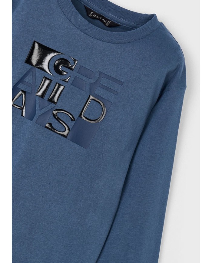 Bernumode | Mayoral: L/s t-shirt €11.98 Boys’ long-sleeve t-shirt with round neckline. 100% cotton. Decorative elements: high-density embossed print, screen print. Choosing Better Cotton products supports sustainable cotton production initiatives. Bernumode | Mayoral: L/s t-shirt €11.98 Boys’ long-sleeve t-shirt with round neckline. 100% cotton. Decorative elements: high-density embossed print, screen print. Choosing Better Cotton products supports sustainable cotton production initiatives.