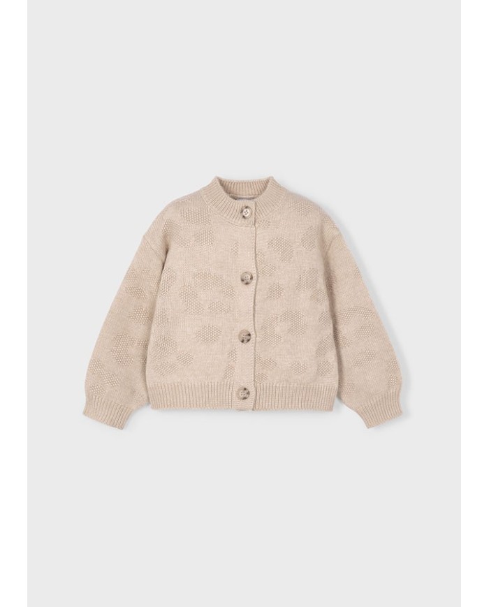 Bernumode | Mayoral: Fantasy knit cardigan for girl €27.19 Girls’ long-sleeve cardigan. Round neckline. Front button closure. Made with recycled polyester. Soft knit fabric with a pleasant touch. Bernumode | Mayoral: Fantasy knit cardigan for girl €27.19 Girls’ long-sleeve cardigan. Round neckline. Front button closure. Made with recycled polyester. Soft knit fabric with a pleasant touch.