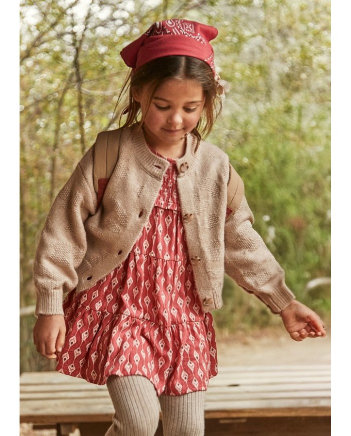 Bernumode | Mayoral: Fantasy knit cardigan for girl €27.19 Girls’ long-sleeve cardigan. Round neckline. Front button closure. Made with recycled polyester. Soft knit fabric with a pleasant touch. Bernumode | Mayoral: Fantasy knit cardigan for girl €27.19 Girls’ long-sleeve cardigan. Round neckline. Front button closure. Made with recycled polyester. Soft knit fabric with a pleasant touch.