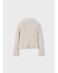 Bernumode | Mayoral: Вязаный кардиган на девочку с меховым воротником 27,19 €  Bernumode | Mayoral: Вязаный кардиган на девочку с меховым воротником 27,19 €