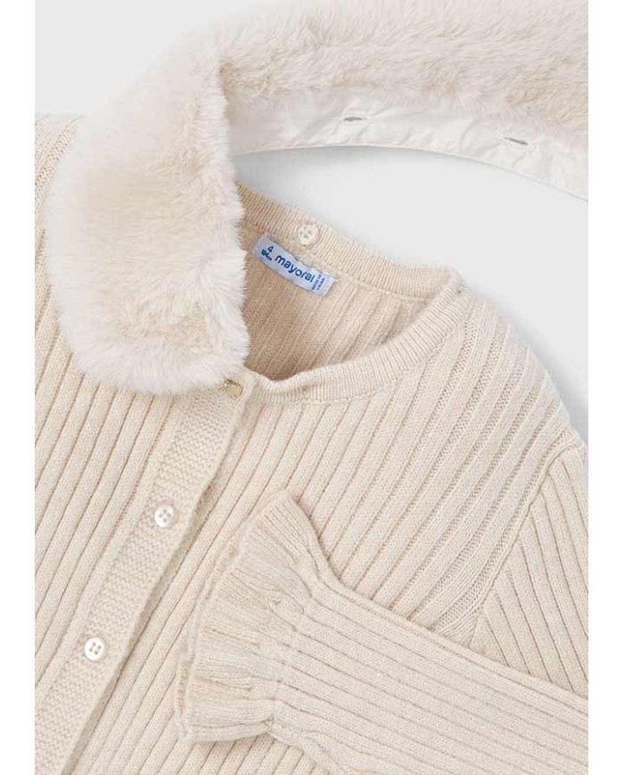 Bernumode | Mayoral: Adīts kardigans meitenei ar kažokādas apkakli 27,19 €  Bernumode | Mayoral: Adīts kardigans meitenei ar kažokādas apkakli 27,19 €