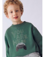 Bernumode | Mayoral: Car print pullover for boy €21.07 Boys’ long-sleeve sweatshirt with a round neckline. Functional front pockets. Decorative elements: printed design. Motifs inspired by the world of motorsports. Bernumode | Mayoral: Car print pullover for boy €21.07 Boys’ long-sleeve sweatshirt with a round neckline. Functional front pockets. Decorative elements: printed design. Motifs inspired by the world of motorsports.