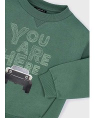 Bernumode | Mayoral: Car print pullover for boy €21.07 Boys’ long-sleeve sweatshirt with a round neckline. Functional front pockets. Decorative elements: printed design. Motifs inspired by the world of motorsports. Bernumode | Mayoral: Car print pullover for boy €21.07 Boys’ long-sleeve sweatshirt with a round neckline. Functional front pockets. Decorative elements: printed design. Motifs inspired by the world of motorsports.