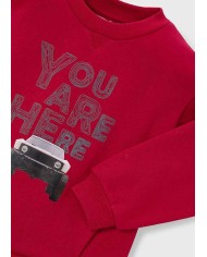 Bernumode | Mayoral: Car print pullover for boy €21.07 Boys’ long-sleeve sweatshirt with a round neckline. Functional front pockets. Decorative elements: printed design. Motifs inspired by the world of motorsports. Bernumode | Mayoral: Car print pullover for boy €21.07 Boys’ long-sleeve sweatshirt with a round neckline. Functional front pockets. Decorative elements: printed design. Motifs inspired by the world of motorsports.