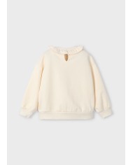 Bernumode | Mayoral: Ruffled collar pullover for girl €23.55 Girls’ long-sleeve sweatshirt with a round ruffled neckline. Elastic cuffs and hem for a comfortable fit. Decorative elements: embroidery. Made from Better Cotton to support sustainable production. Bernumode | Mayoral: Ruffled collar pullover for girl €23.55 Girls’ long-sleeve sweatshirt with a round ruffled neckline. Elastic cuffs and hem for a comfortable fit. Decorative elements: embroidery. Made from Better Cotton to support sustainable production.