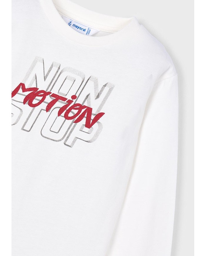 Bernumode | Mayoral: Tracksuit for boys €39.26 Three-piece boys’ sports set consisting of a long-sleeve hoodie sweatshirt with front zipper, elastic-waist sports pants with drawstring, and a matching T-shirt. Decorative elements: print. Made from Better Cotton, supporting sustainable cotton production. Perfect set for active play and everyday wear.