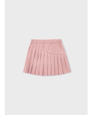 Bernumode | Mayoral: Pleated knit skort for girl €23.55 Comfortable girls’ skirt-pants with adjustable inner elastic and buttons for a perfect fit. Made from a combination of different fabrics for a unique design. Soft polyester inner lining ensures comfort. Features pleats and decorative fringe details. Perfect choice for a stylish and comfortable outfit.