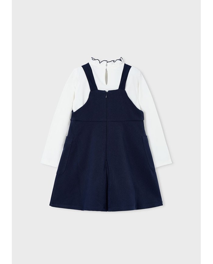 Bernumode | Mayoral: Swan pinafore dress €39.26 Girls’ set: long-sleeve t-shirt with a mock neck and small back button closure for easy dressing, paired with a straight-neck pinafore dress with adjustable straps, hidden back zipper, front functional pockets, and inner lining for extra comfort. Perfect set for a stylish and practical outfit. Bernumode | Mayoral: Swan pinafore dress €39.26 Girls’ set: long-sleeve t-shirt with a mock neck and small back button closure for easy dressing, paired with a straight-neck pinafore dress with adjustable straps, hidden back zipper, front functional pockets, and inner lining for extra comfort. Perfect set for a stylish and practical outfit.