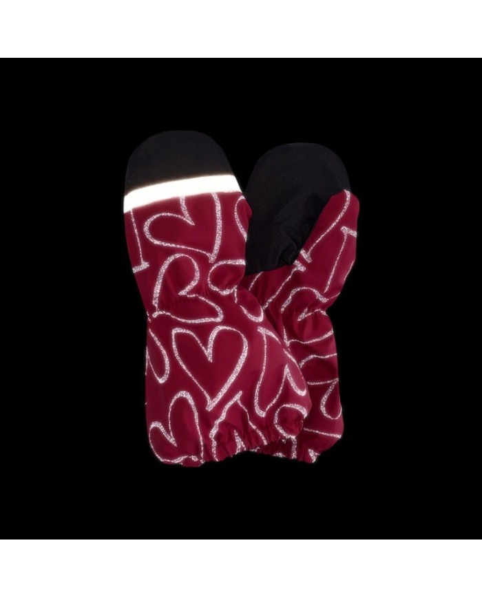 Bernumode | Lenne: Mittens SNOW €13.14 
Warm and weatherproof winter mittens.
Water resistant mittens with warm wool-mix lining!
Outer part of the mittens is made of weatherproof Active fabric and inner palms from extra weatherproof and durable ActivePlus fabric. Reflective strip on the outer side, makes the child more visible in the dark.
Our high-tech Active fabric has a waterproof membrane which prevents water from coming through the product. At the same time it has the ability to evaporate sweat. ○ Water resistance: water column 5000 mm ○Breathability: water vapour transmission rate 5000 g/m²/24h ○Wind resistance: air permeability 0 l/m²s ○Water and soil reprellency: DWR coating (Durable Water Repellent)
Our high-tech Active+ fabric has a waterproof membrane which prevents water from coming through the product. At the same time it has the ability to evaporate sweat. ◆Water resistance: water column 10 000 mm ◆Breathability: water vapour transmission rate 10 000 g/m²/24h ◆Wind resistance: air permeability 0 l/m²s ◆Water and soil reprellency: DWR coating (Durable Water Repellent)
Water column: 5 000/10 000 mm
Breathable: 5 000/10 000 g/m²/24h
 Bernumode | Lenne: Mittens SNOW €13.14 
Warm and weatherproof winter mittens.
Water resistant mittens with warm wool-mix lining!
Outer part of the mittens is made of weatherproof Active fabric and inner palms from extra weatherproof and durable ActivePlus fabric. Reflective strip on the outer side, makes the child more visible in the dark.
Our high-tech Active fabric has a waterproof membrane which prevents water from coming through the product. At the same time it has the ability to evaporate sweat. ○ Water resistance: water column 5000 mm ○Breathability: water vapour transmission rate 5000 g/m²/24h ○Wind resistance: air permeability 0 l/m²s ○Water and soil reprellency: DWR coating (Durable Water Repellent)
Our high-tech Active+ fabric has a waterproof membrane which prevents water from coming through the product. At the same time it has the ability to evaporate sweat. ◆Water resistance: water column 10 000 mm ◆Breathability: water vapour transmission rate 10 000 g/m²/24h ◆Wind resistance: air permeability 0 l/m²s ◆Water and soil reprellency: DWR coating (Durable Water Repellent)
Water column: 5 000/10 000 mm
Breathable: 5 000/10 000 g/m²/24h