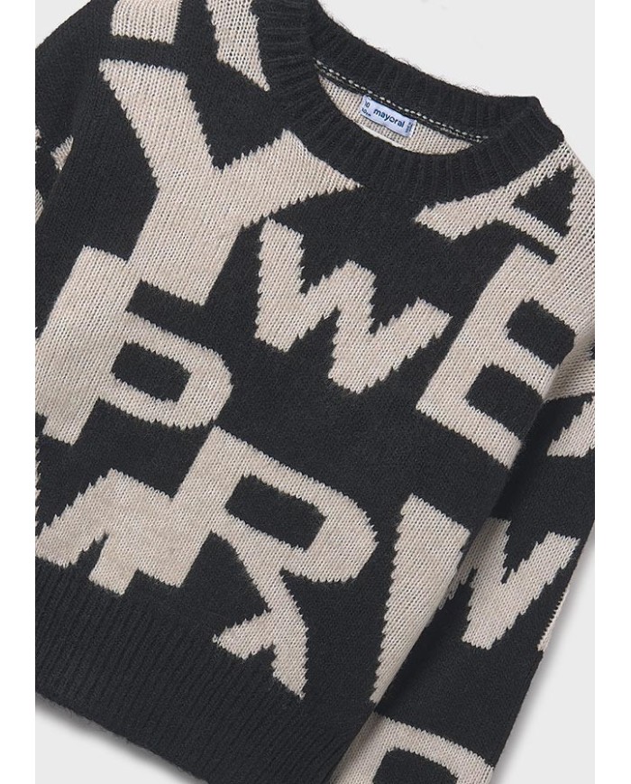 Bernumode | Mayoral: Jacquard jumper €30.17 Girls’ long-sleeve jumper with a round neckline. Made from fabric containing recycled polyester, soft and comfortable. Perfect for everyday wear and creating a cozy outfit. Bernumode | Mayoral: Jacquard jumper €30.17 Girls’ long-sleeve jumper with a round neckline. Made from fabric containing recycled polyester, soft and comfortable. Perfect for everyday wear and creating a cozy outfit.