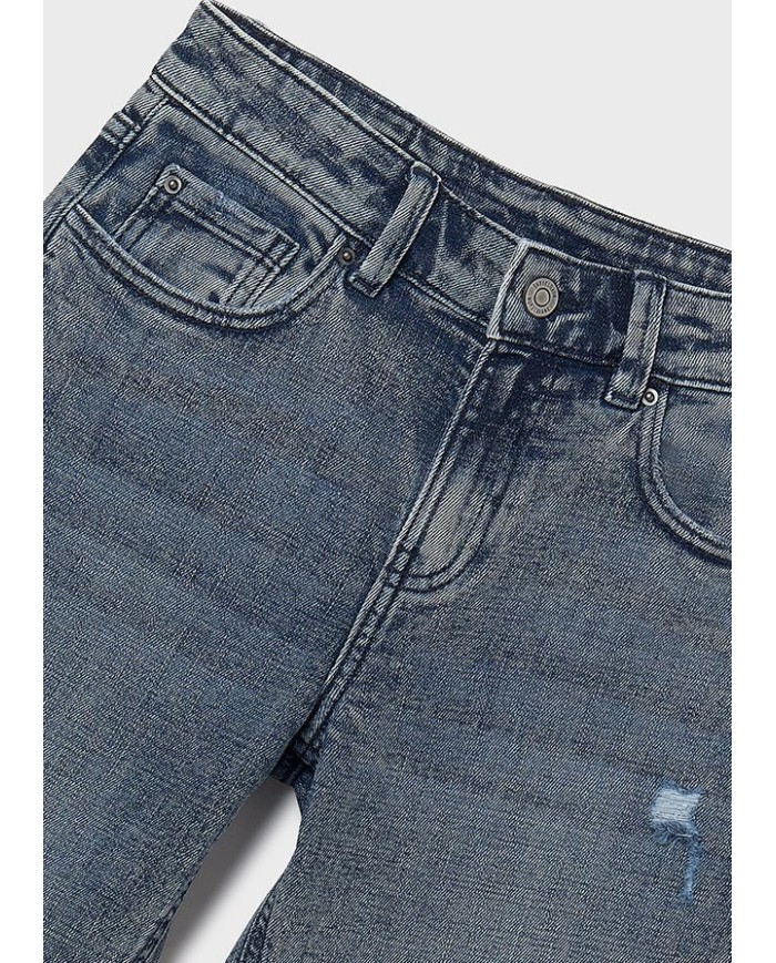 Bernumode | Mayoral: Wide fit denim pants for boys €27.19 Unisex jeans with zip and button closure. Adjustable elastic waistband with inner buttons for a better fit. Made from comfortable denim fabric, perfect for everyday outfits. Functional front and back pockets. Decorated with ripped details. A versatile unisex design thanks to its neutral tones and classic shape.By choosing our cotton products, you are supporting our investment in the Better Cotton initiative, which helps promote more sustainable cotton farming. Bernumode | Mayoral: Wide fit denim pants for boys €27.19 Unisex jeans with zip and button closure. Adjustable elastic waistband with inner buttons for a better fit. Made from comfortable denim fabric, perfect for everyday outfits. Functional front and back pockets. Decorated with ripped details. A versatile unisex design thanks to its neutral tones and classic shape.By choosing our cotton products, you are supporting our investment in the Better Cotton initiative, which helps promote more sustainable cotton farming.