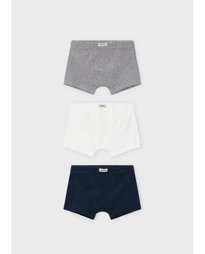 Bernumode | Mayoral: Zēnu biksīts Boxer (3 gab.) 18,10 € Komplekts ar 3 puiku bokserbiksēm. Mīkstas, ērtas un piemērotas ikdienas valkāšanai. Bernumode | Mayoral: Zēnu biksīts Boxer (3 gab.) 18,10 € Komplekts ar 3 puiku bokserbiksēm. Mīkstas, ērtas un piemērotas ikdienas valkāšanai.