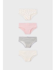 Bernumode | Mayoral: Трусы (4 шт.) на девочку 15,62 € Набор из четырёх трусиков для девочки. Удобные, мягкие и практичные, идеально подходят для повседневной носки.
 Bernumode | Mayoral: Трусы (4 шт.) на девочку 15,62 € Набор из четырёх трусиков для девочки. Удобные, мягкие и практичные, идеально подходят для повседневной носки.